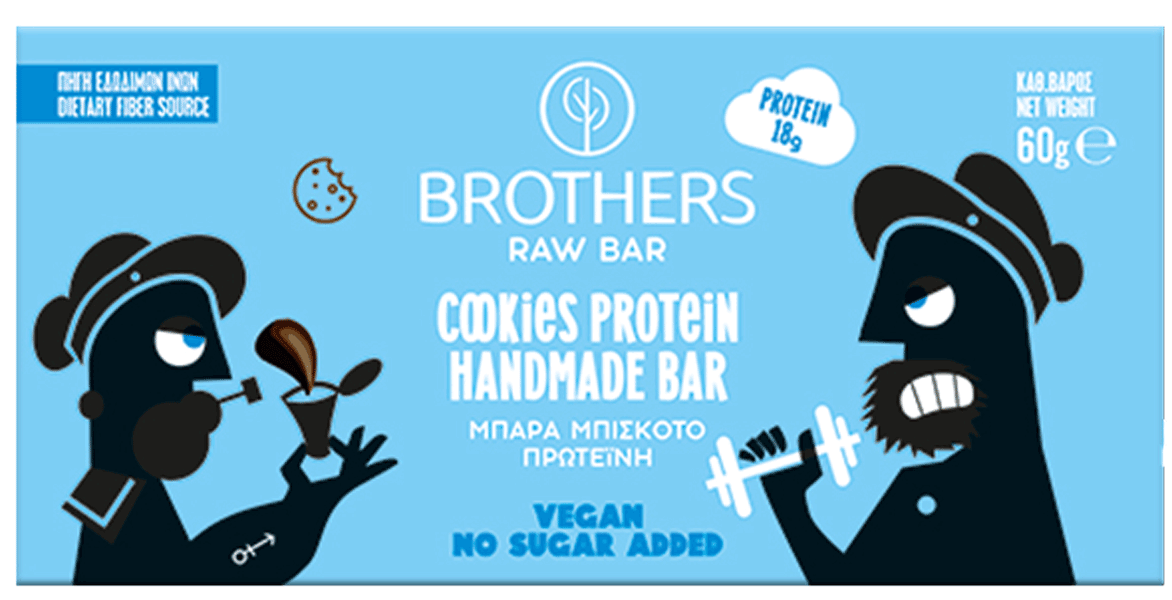 Brothers Μπάρα Πρωτεΐνης Μπισκότο 60g